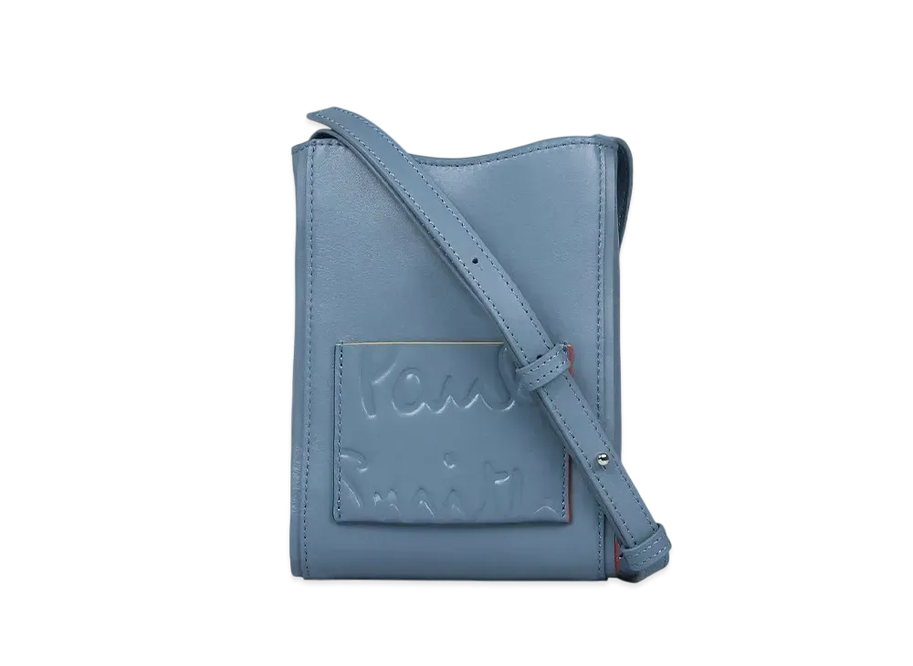 Paul Smith Branded Color Edge Crossbody Bag "LightBlue"
