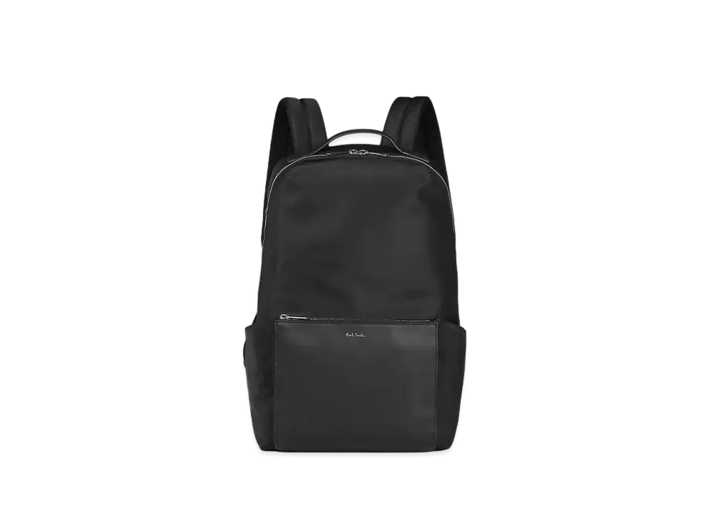 Paul Smith Nylon Bright Stripe Trim Backpack "Black"
