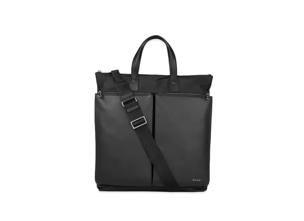 Paul Smith Nylon Bright Stripe Trim Helmet Bag "Black"