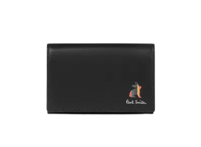 Paul Smith Marketry Bright Stripe Rabbit Business Card Holder "Black"