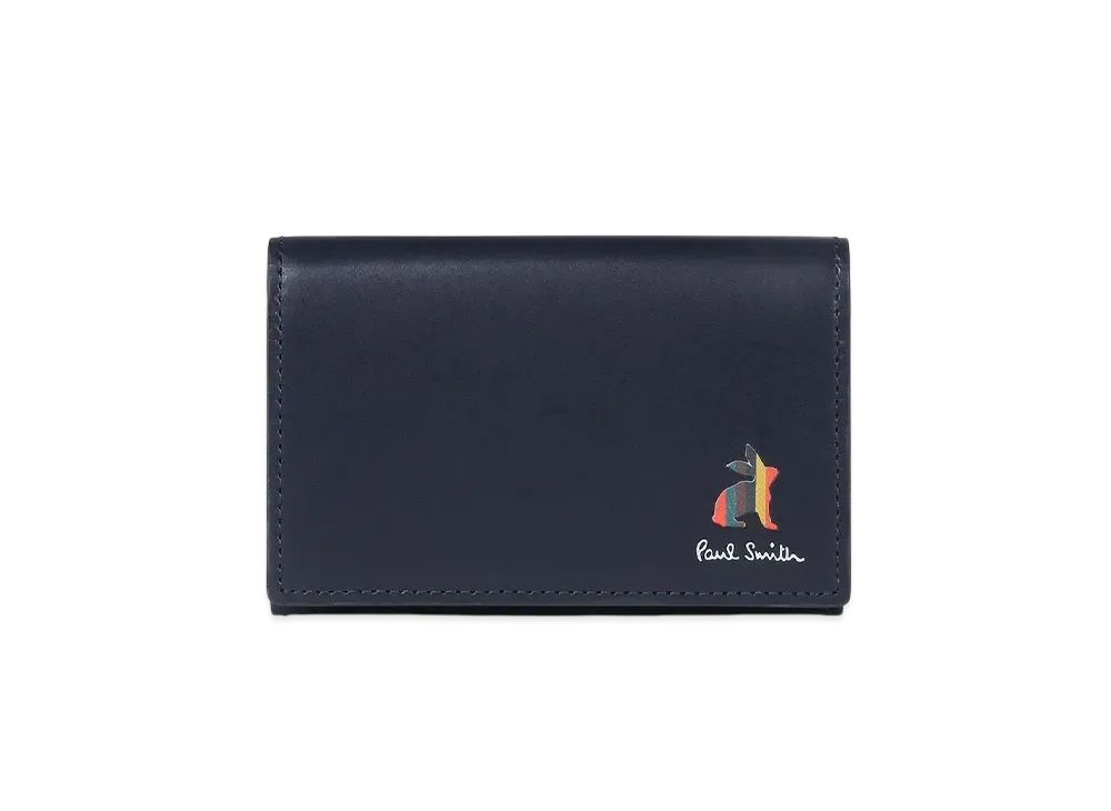 Paul Smith Marketry Bright Stripe Rabbit Business Card Holder "Navy"
