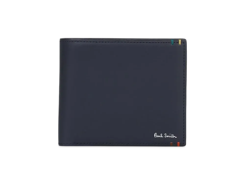 Paul Smith Highlight Stitch Bifold Wallet "Navy"