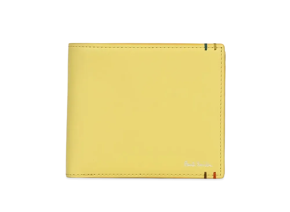 Paul Smith Highlight Stitch Bifold Wallet "Yellow"