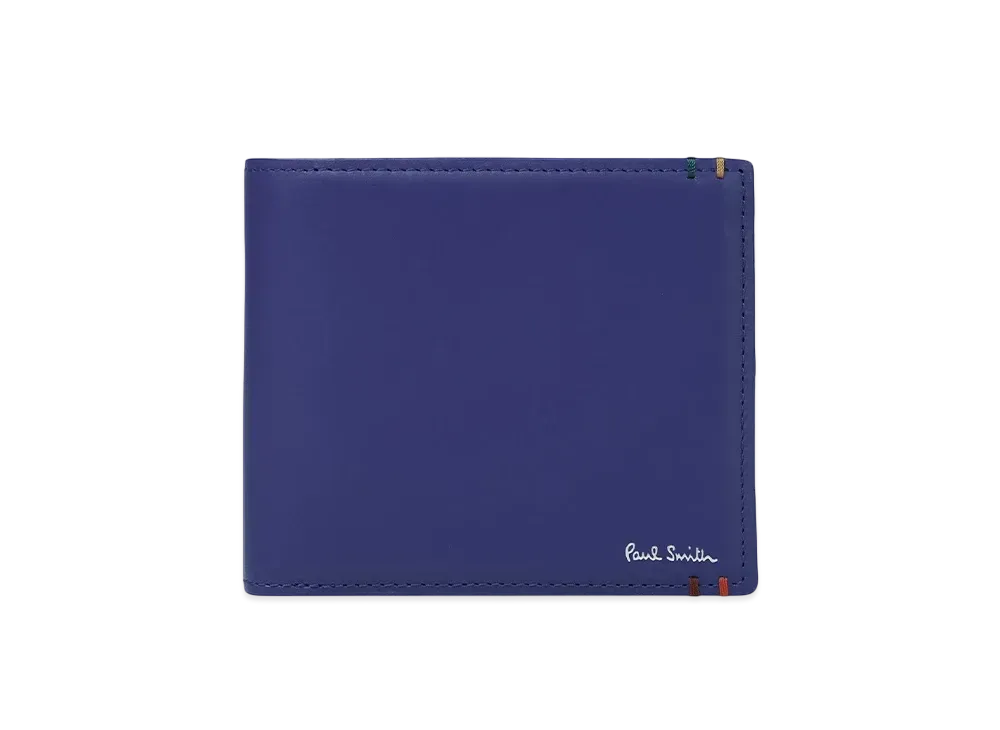 Paul Smith Highlight Stitch Bifold Wallet "Blue"