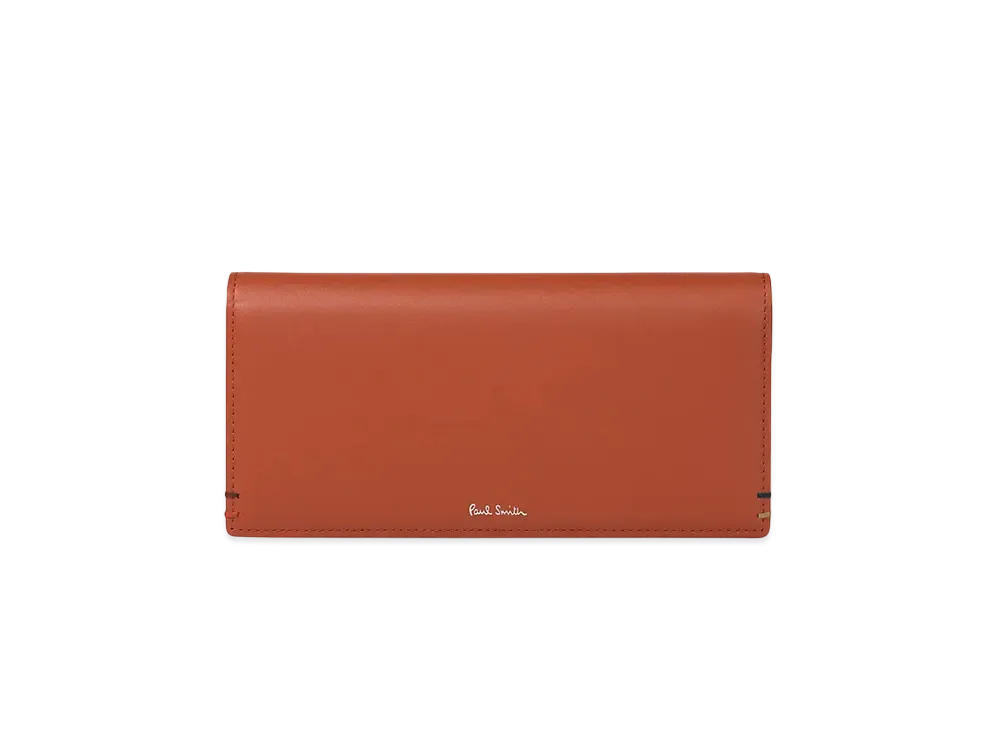 Paul Smith Highlight Stitch Long Wallet "Red"