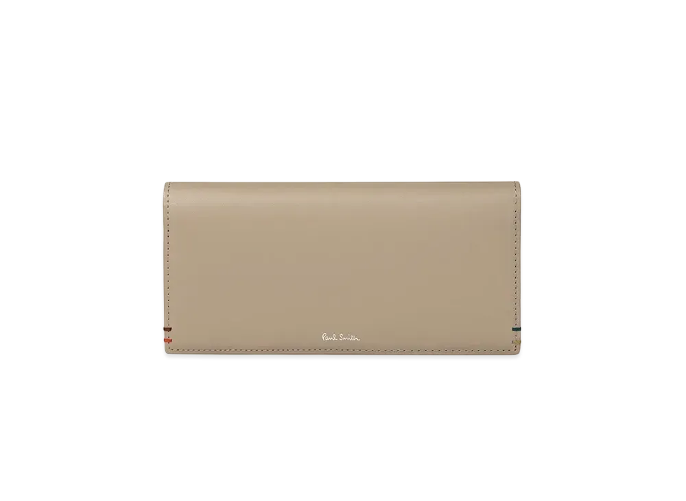 Paul Smith Highlight Stitch Long Wallet "Beige"