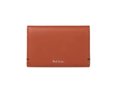 Paul Smith Highlight Stitch Business Card Holder "Red"