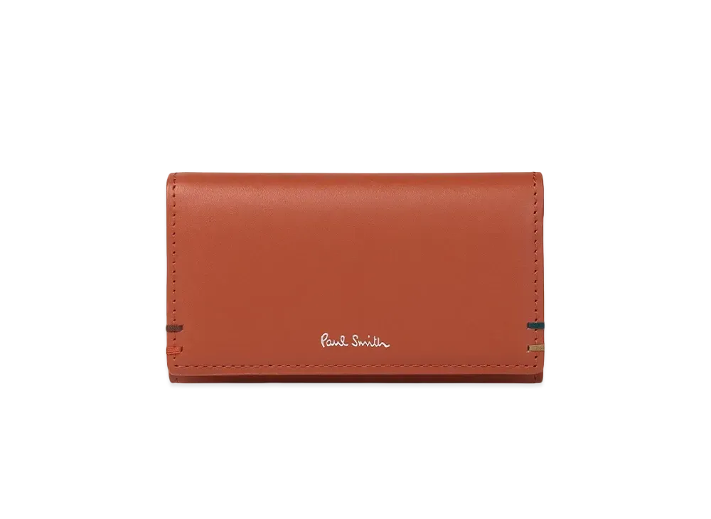 Paul Smith Highlight Stitch Key Case "Red"