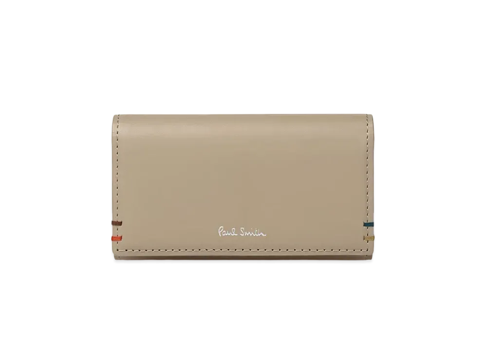 Paul Smith Highlight Stitch Key Case "Beige"