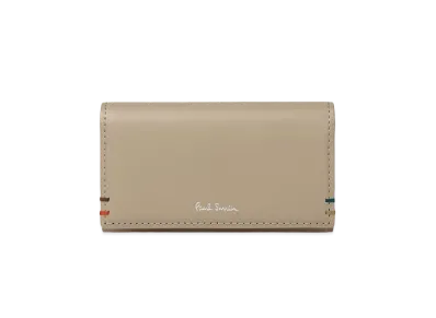 Paul Smith Highlight Stitch Key Case "Beige"