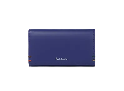 Paul Smith Highlight Stitch Key Case "Blue"