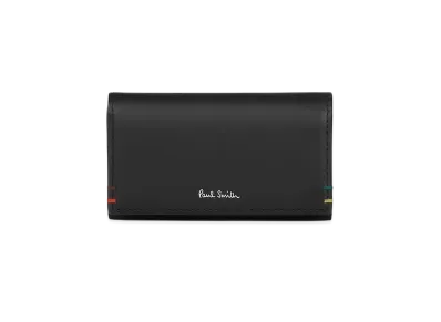 Paul Smith Highlight Stitch Key Case "Black"
