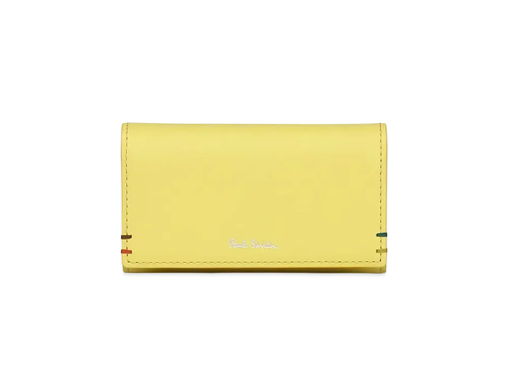 Paul Smith Highlight Stitch Key Case "Yellow"
