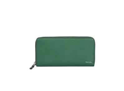 Paul Smith Bright Stripe Puller Long Wallet "Green"