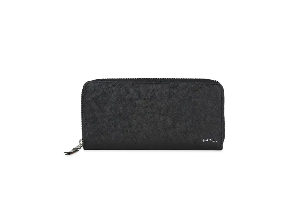 Paul Smith Bright Stripe Puller Long Wallet "Black"