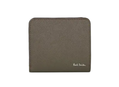 Paul Smith Bright Stripe Puller Bifold Wallet "LightBrown"