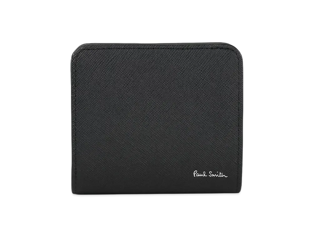 Paul Smith Bright Stripe Puller Bifold Wallet "Black"