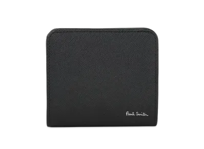 Paul Smith Bright Stripe Puller Bifold Wallet "Black"