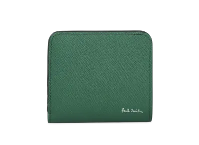 Paul Smith Bright Stripe Puller Bifold Wallet "Green"