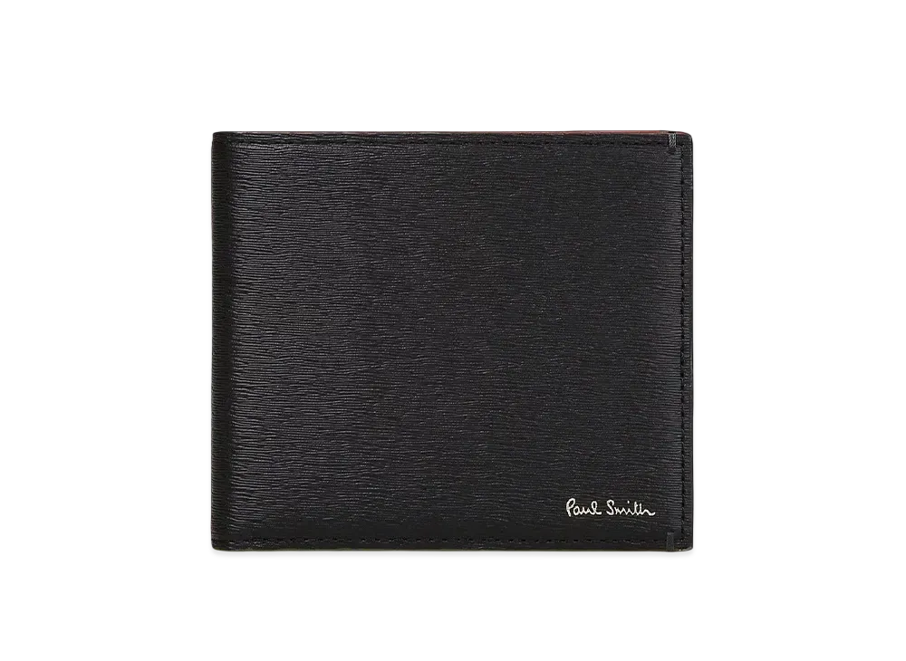 Paul Smith Colored Edge AW24 Bifold Wallet "Black"