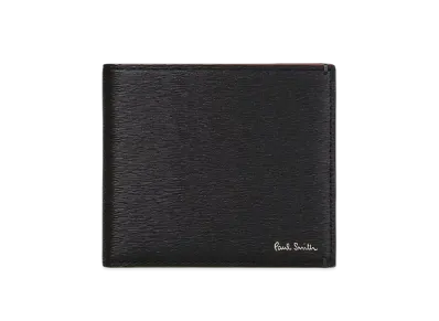 Paul Smith Colored Edge AW24 Bifold Wallet "Black"
