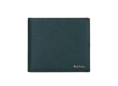Paul Smith Colored Edge AW24 Bifold Wallet "Green"