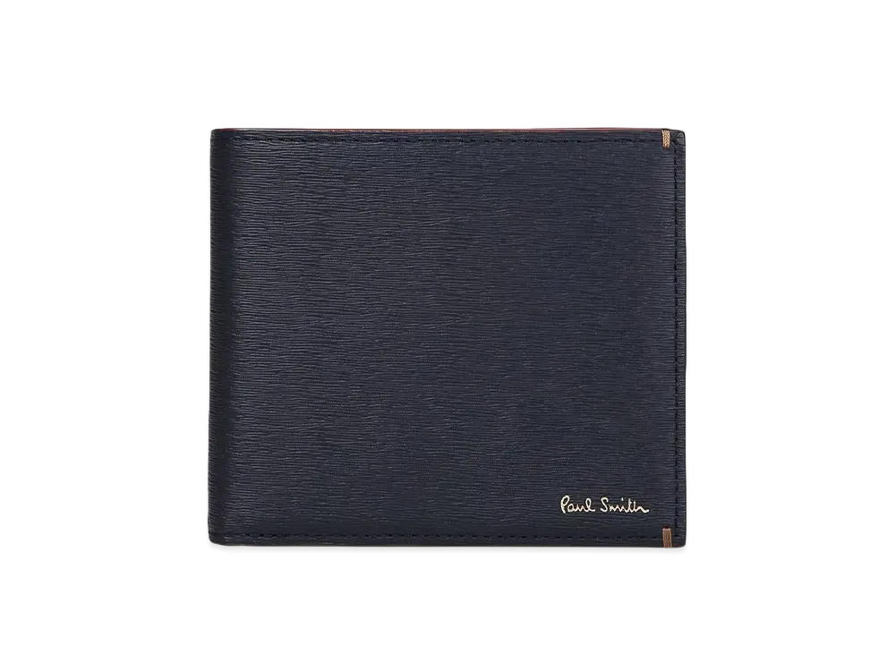 Paul Smith Colored Edge AW24 Bifold Wallet "Navy"