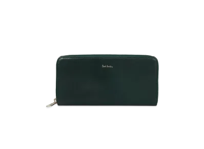 Paul Smith Vegetarian Round Zip Long Wallet "Green"