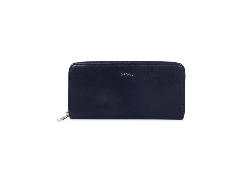 Paul Smith Vegetarian Round Zip Long Wallet "Navy"