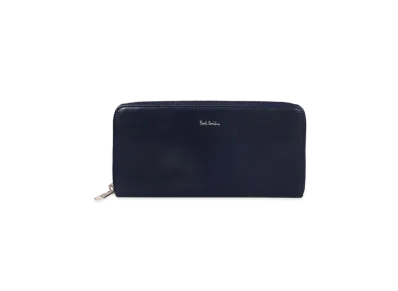 Paul Smith Vegetarian Round Zip Long Wallet "Navy"