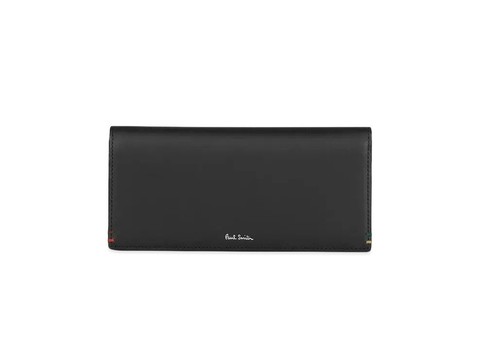 Paul Smith Highlight Stitch Long Wallet "Black"