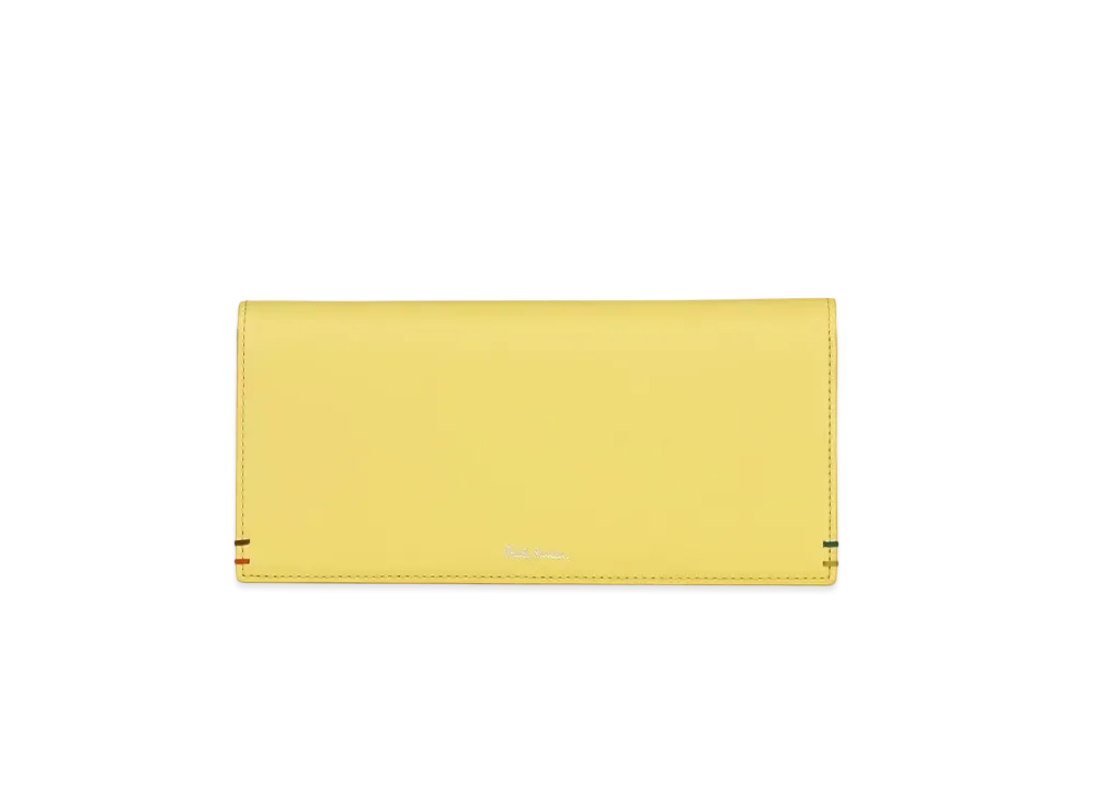 Paul Smith Highlight Stitch Long Wallet "Yellow"