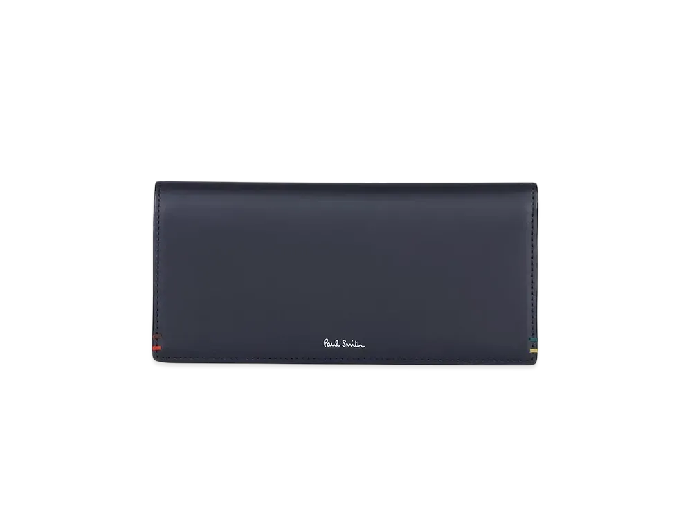 Paul Smith Highlight Stitch Long Wallet "Navy"