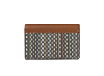 Paul Smith Coated Canvas Business Card Holder "Multi"