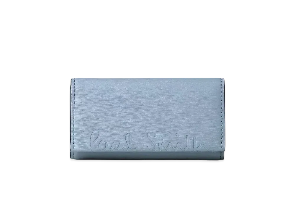 Paul Smith Cropped Logo Key Case "SaxBlue"