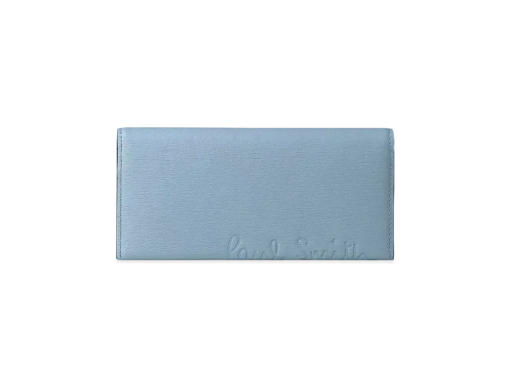 Paul Smith Cropped Logo Long Wallet "SaxBlue"