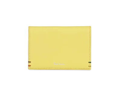 Paul Smith Highlight Stitch Pass Case "Yellow"