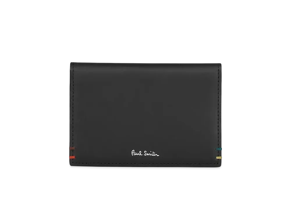 Paul Smith Highlight Stitch Pass Case "Black"