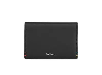 Paul Smith Highlight Stitch Pass Case "Black"