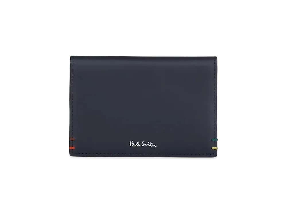 Paul Smith Highlight Stitch Pass Case "Navy"