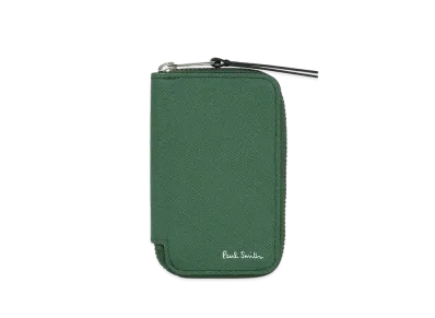 Paul Smith Bright Stripe Puller Smart Key / Card Case "Green"