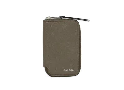 Paul Smith Bright Stripe Puller Smart Key / Card Case "LightBrown"