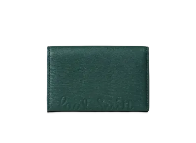 Paul Smith Cropped Logo Business Card Holder "DarkGreen"