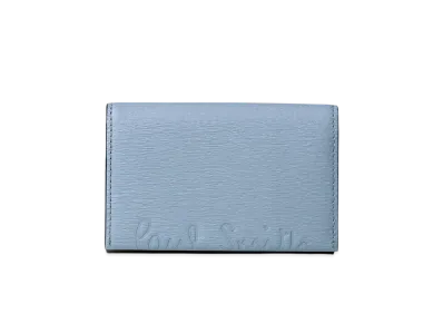 Paul Smith Cropped Logo Business Card Holder "SaxBlue"