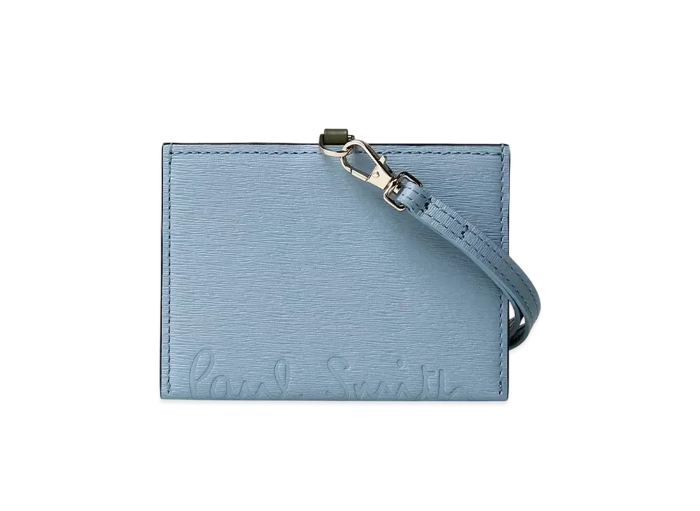 Paul Smith Cropped Logo Id Case "SaxBlue"