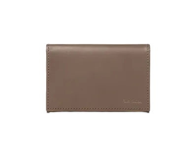 Paul Smith Striped Colored Edge Business Card Holder "GrayishBeige"