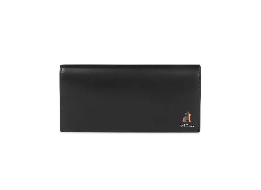 Paul Smith Marketry Bright Stripe Rabbit Long Wallet "Black"