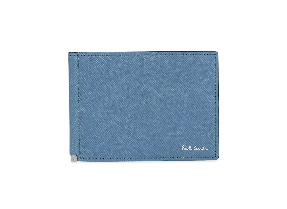 Paul Smith Bright Stripe Puller Money Clip "LightBlue"