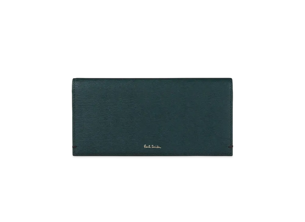 Paul Smith Colored Edge AW24 Long Wallet "Green"