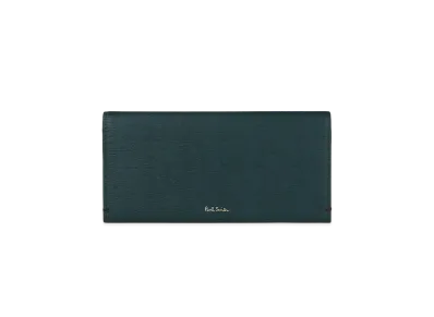 Paul Smith Colored Edge AW24 Long Wallet "Green"